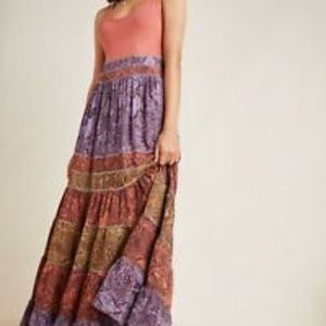 Anthropologie fall maxi dress.